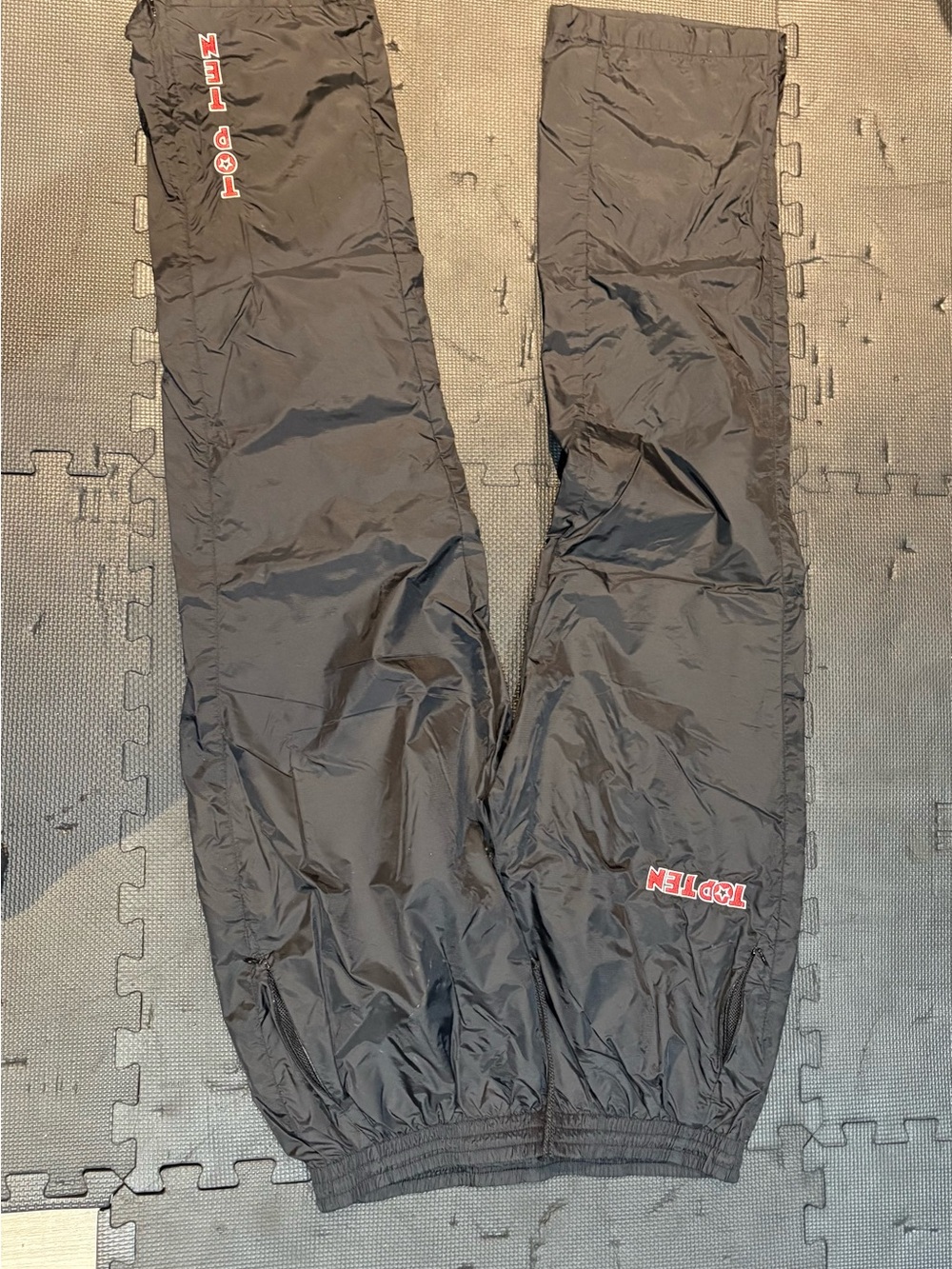 Black Men's Track Pants with Elastic Ankles